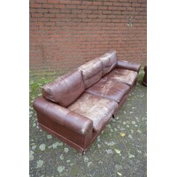 thumb-Stoer Brutalist leren Baxter bankstel – 3-zits en 2-zits – Jaren 70-3