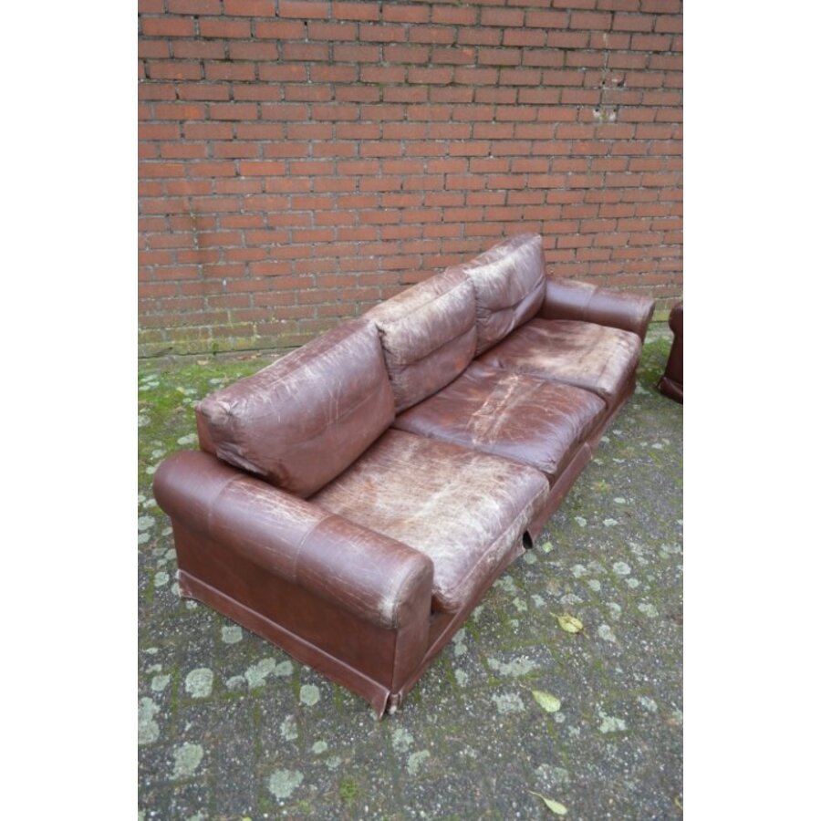 Stoer Brutalist leren Baxter bankstel – 3-zits en 2-zits – Jaren 70-3