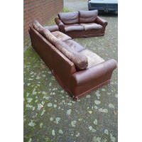 thumb-Stoer Brutalist leren Baxter bankstel – 3-zits en 2-zits – Jaren 70-7