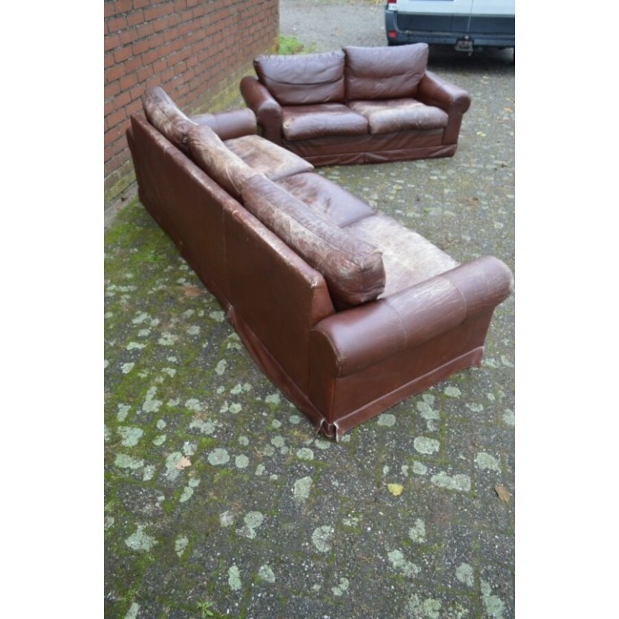 Stoer Brutalist leren Baxter bankstel – 3-zits en 2-zits – Jaren 70-7