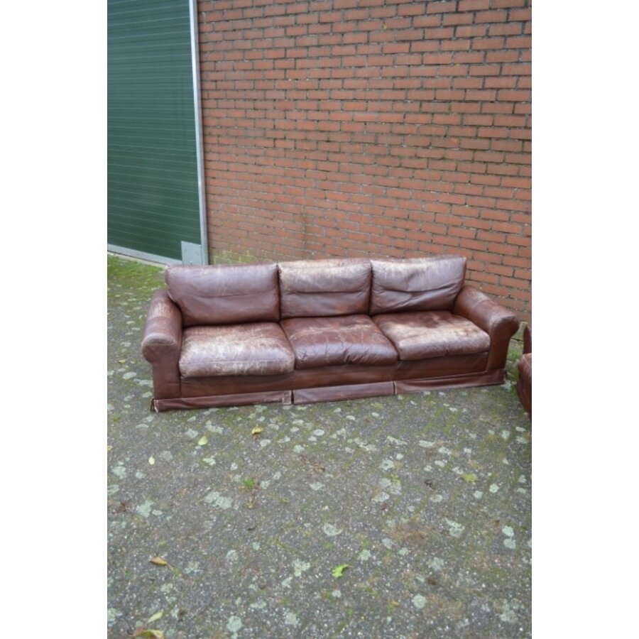 Stoer Brutalist leren Baxter bankstel – 3-zits en 2-zits – Jaren 70-9