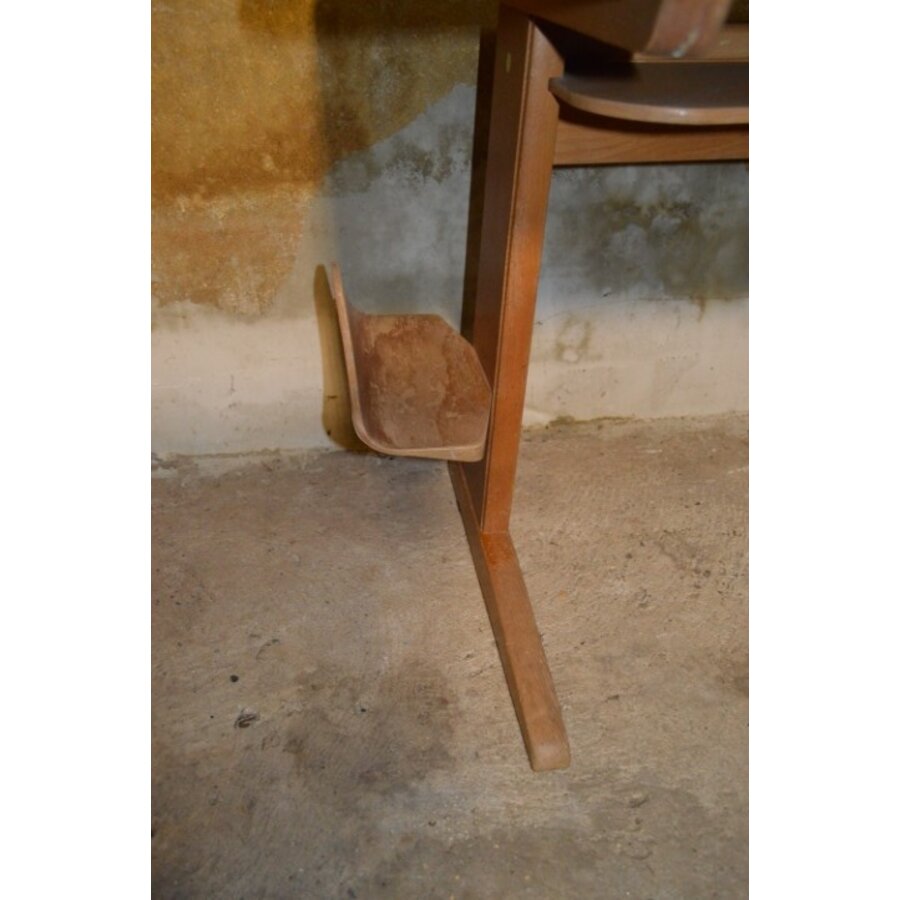 Retro schooltafel voor twee kinderen – VS Duitsland – Beukenhout – Jaren 60-4