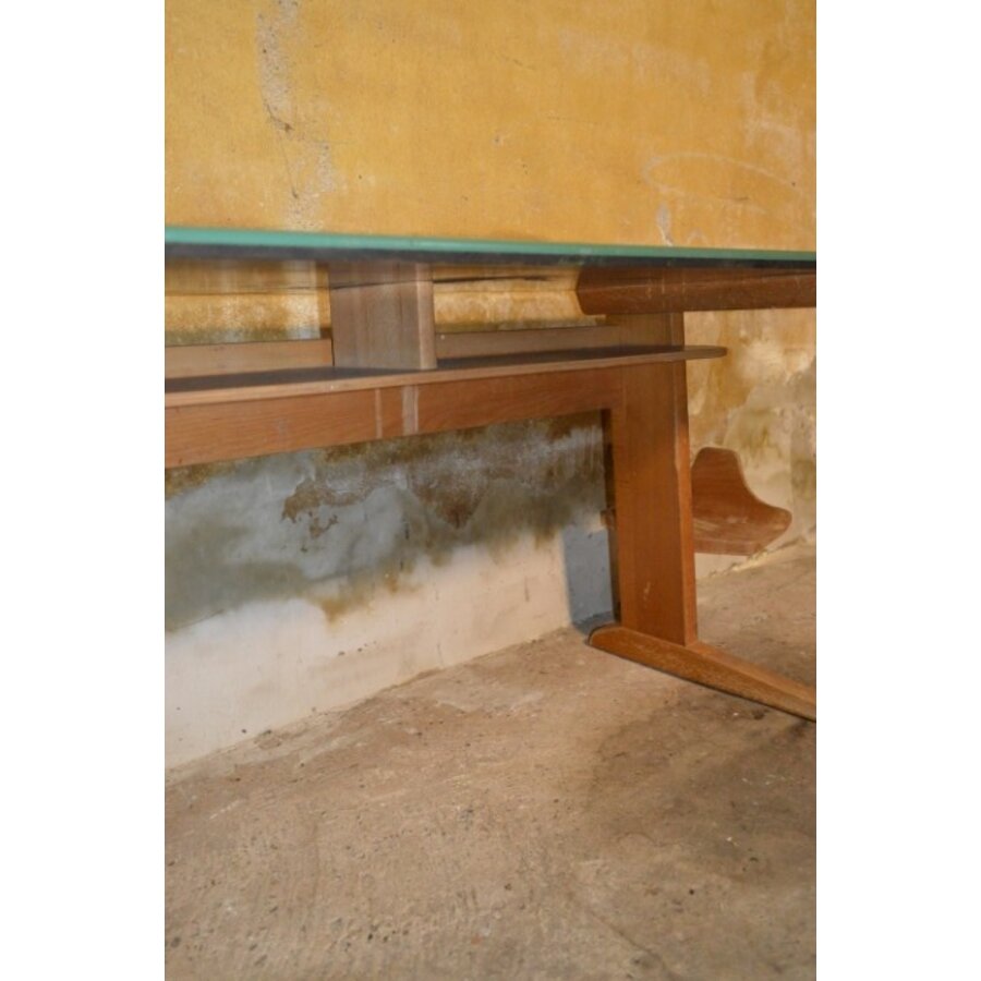 Retro schooltafel voor twee kinderen – VS Duitsland – Beukenhout – Jaren 60-5