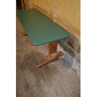 thumb-Retro schooltafel voor twee kinderen – VS Duitsland – Beukenhout – Jaren 60-7