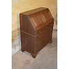 Donker eiken klepsecretaire jaren 70