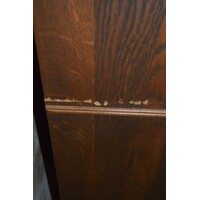 thumb-Stijlvolle donker eiken klepsecretaire uit de jaren 70 met laden en vakjes-7