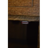 thumb-Donker eiken buffet- of wandkast met buffeltoog, laden en kastjes-6