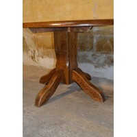thumb-Ovale eettafel van massief donker eiken – elegant en robuust-3