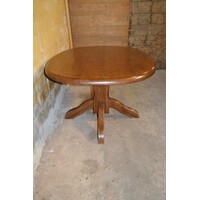 thumb-Ovale eettafel van massief donker eiken – elegant en robuust-4