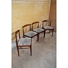 LoodsVol, Tweedehands Set van 4 palissander eetkamerstoelen – Mid century modern – Scandinavisch design