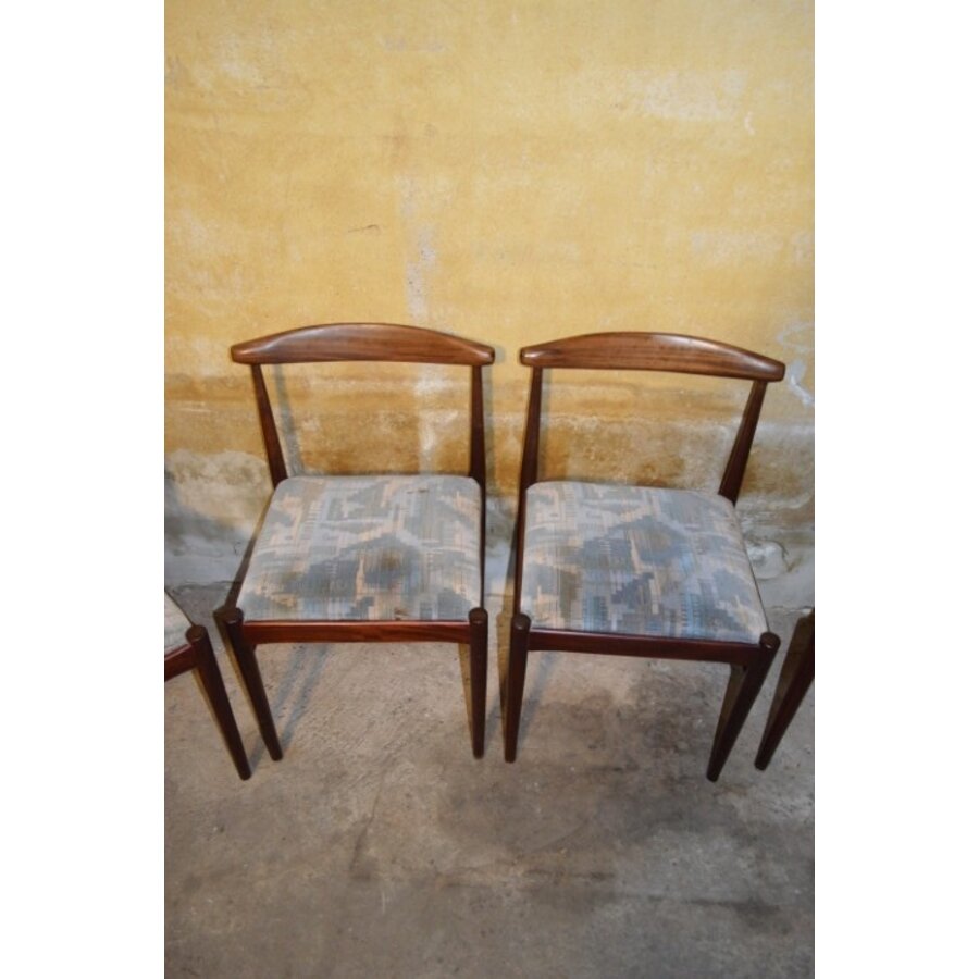 Set van 4 palissander eetkamerstoelen – Mid century modern – Scandinavisch design-5