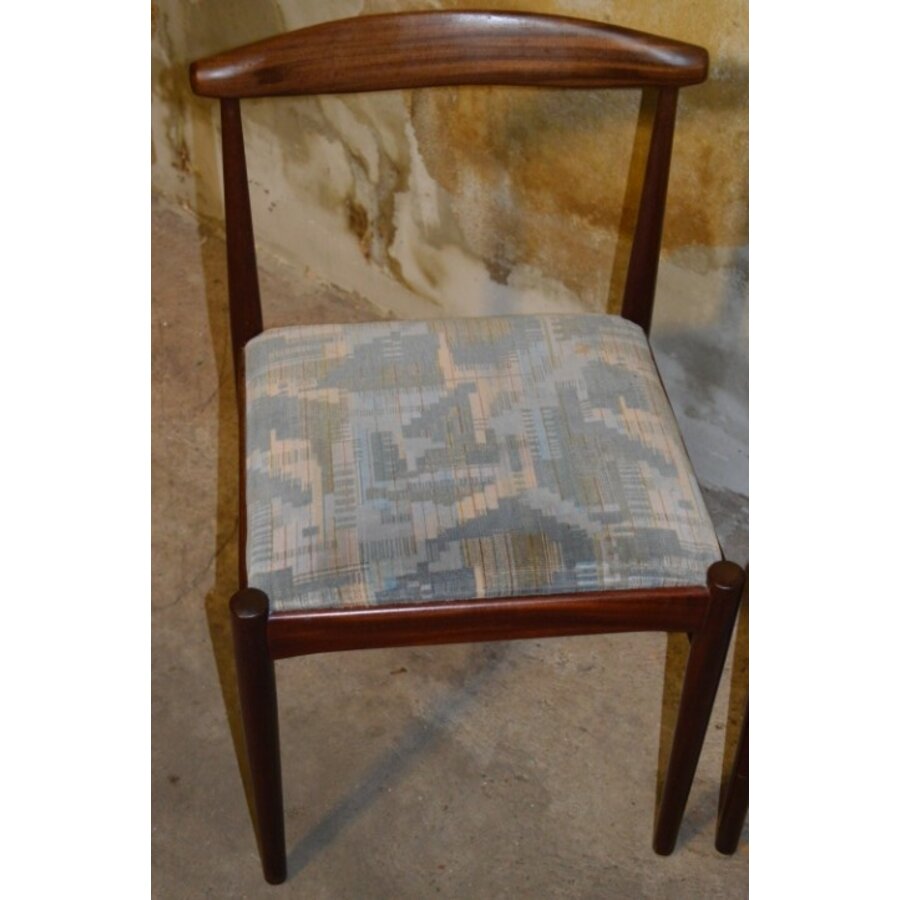 Set van 4 palissander eetkamerstoelen – Mid century modern – Scandinavisch design-6