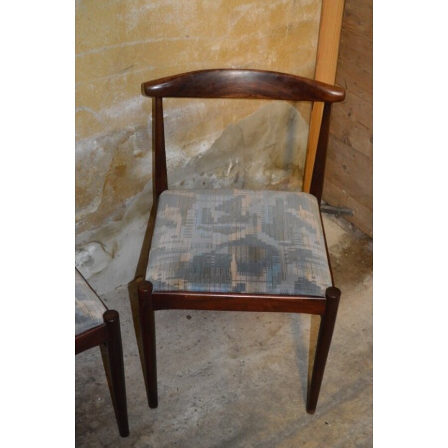 Set van 4 palissander eetkamerstoelen – Mid century modern – Scandinavisch design-7