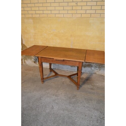 Eiken antieke uitschuifbare eettafel 