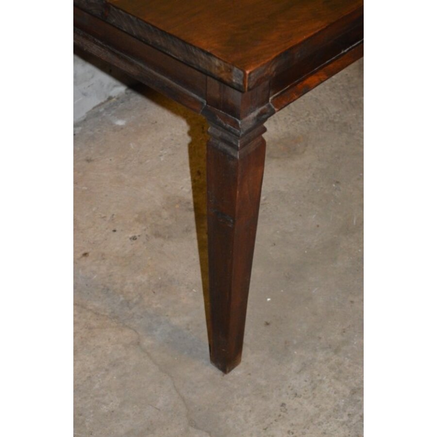 Massief teakhouten eettafel – Stamtafel – Rustiek en tijdloos design-2