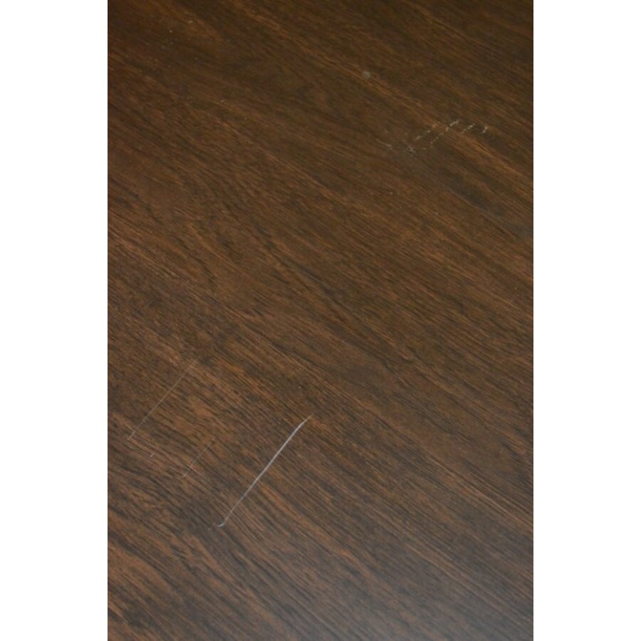 Robuust metalen bureau met ladeblokken en melamine werkblad-6