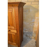 thumb-Massief eiken kloosterdressoir met paneeldeuren en lades-3