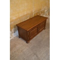 thumb-Eiken klepkast met twee deurtjes en bovenklep-1