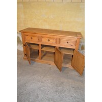 thumb-New Mexico dressoir van massief grenen met drie laden en drie deuren-8