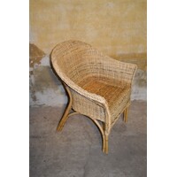 thumb-Tweedehands rotan fauteuil met gebogen rugleuning en armleuningen-2