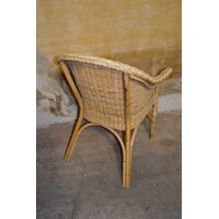 thumb-Tweedehands rotan fauteuil met gebogen rugleuning en armleuningen-3