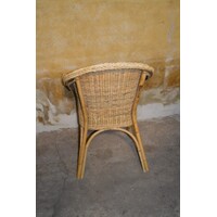 thumb-Tweedehands rotan fauteuil met gebogen rugleuning en armleuningen-5
