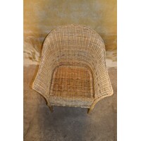 thumb-Tweedehands rotan fauteuil met gebogen rugleuning en armleuningen-6