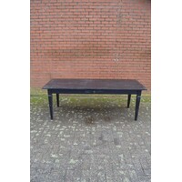 thumb-Lange teakhouten eettafel – Rustieke Franse boerderijtafel-2