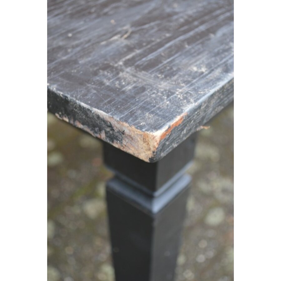 Lange teakhouten eettafel – Rustieke Franse boerderijtafel-3