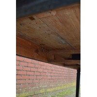 thumb-Lange teakhouten eettafel – Rustieke Franse boerderijtafel-7