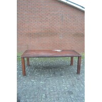 thumb-Robuuste eiken eettafel – Zware stamtafel met karakter-1