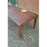 thumb-Robuuste eiken eettafel – Zware stamtafel met karakter-8
