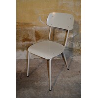 thumb-Retro stoeltje met metalen frame en multiplex zitting-1