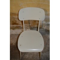 thumb-Retro stoeltje met metalen frame en multiplex zitting-4