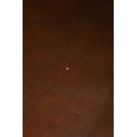 thumb-Ronde vintage eettafel van patine noten en kolompoot-6