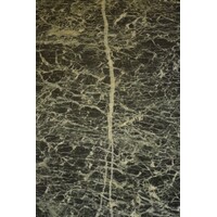 thumb-Vintage design ronde salontafel met groen-wit gemarmerd natuurstenen blad-9