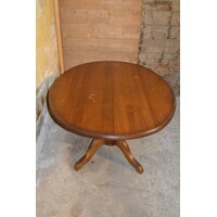 thumb-Grote ovale massief eikenhouten eettafel-1