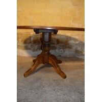 thumb-Grote ovale massief eikenhouten eettafel-3