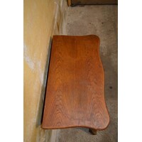 thumb-Licht houten buikkastje met drie laden en messing beslag-4