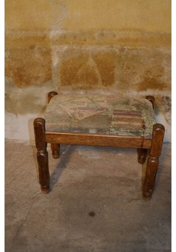 Vintage eiken krukje 