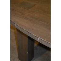 thumb-Grote ovale eiken eettafel met blokpoten en royaal tafelblad-7