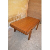 thumb-Vintage massief eiken salontafel met warm karakter-1
