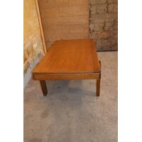 thumb-Vintage massief eiken salontafel met warm karakter-2