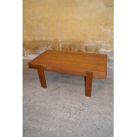 thumb-Vintage massief eiken salontafel met warm karakter-3