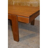 thumb-Vintage massief eiken salontafel met warm karakter-4