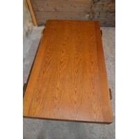 thumb-Vintage massief eiken salontafel met warm karakter-6