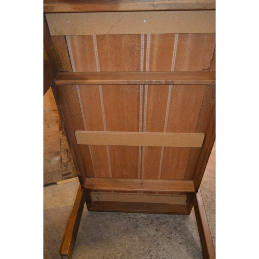 Vintage massief eiken salontafel met warm karakter-7