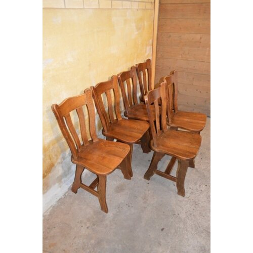 Eiken design stoelen set 