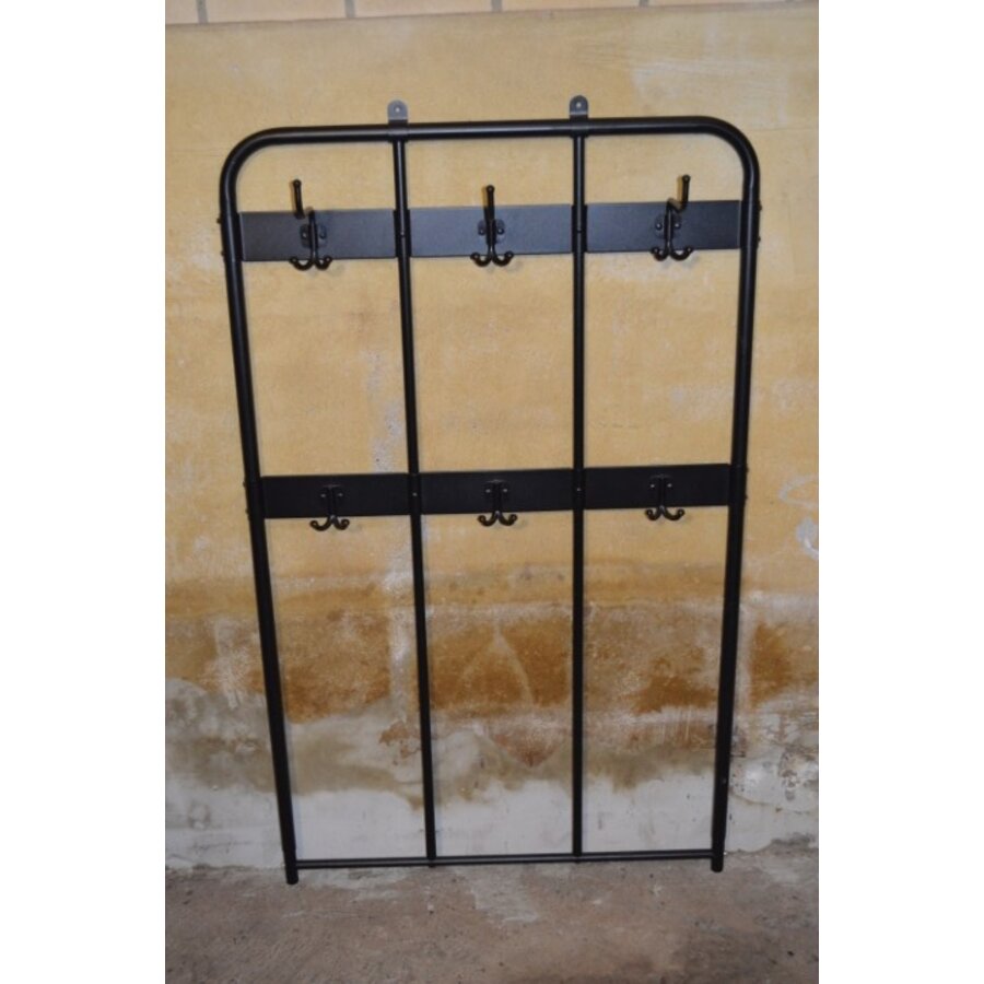 IKEA PINNIG achterwand kapstokpaneel zwart met haken-1