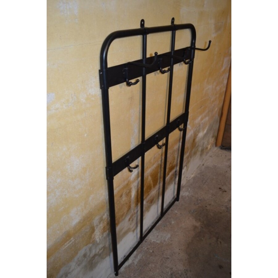 IKEA PINNIG achterwand kapstokpaneel zwart met haken-5